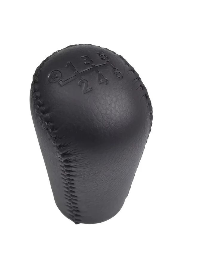 Black PU Leather Manual Gear Shift Knob 6 Speed For Toyota Hilux Fortuner 2004 2018 - Image 3